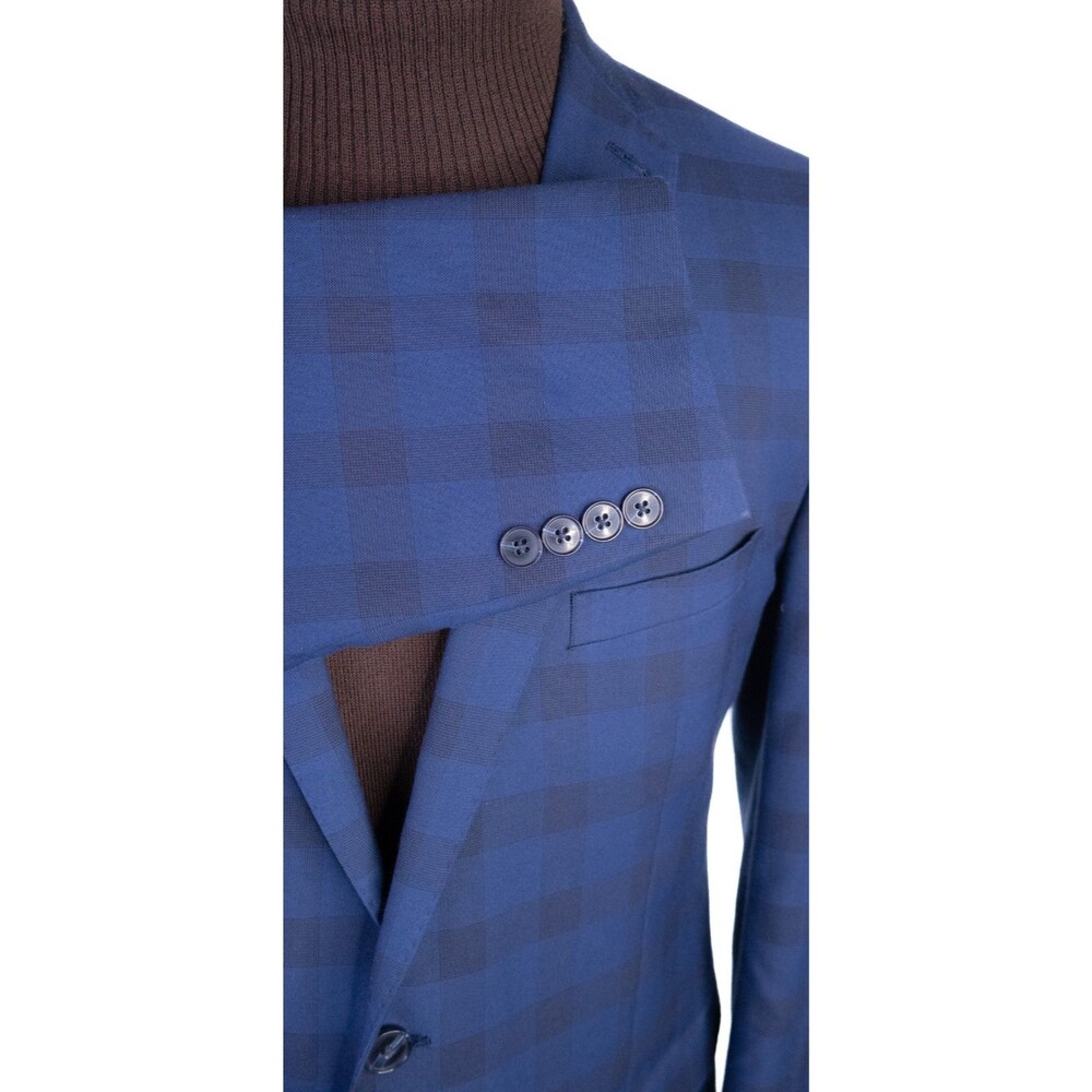 Nick Graham Stretch Modern Cut Blazer Sport Coat Sz 42R Poly Blend Two Button - Picture 6 of 15